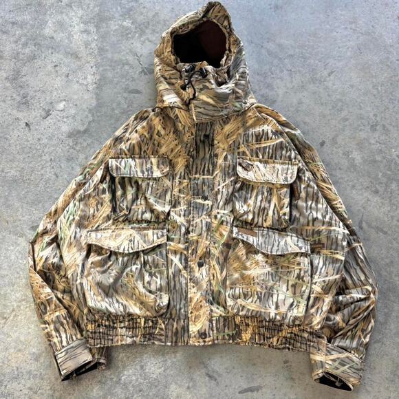 90s Lined Camo Waterproof Jacket - Picture 1 of 6